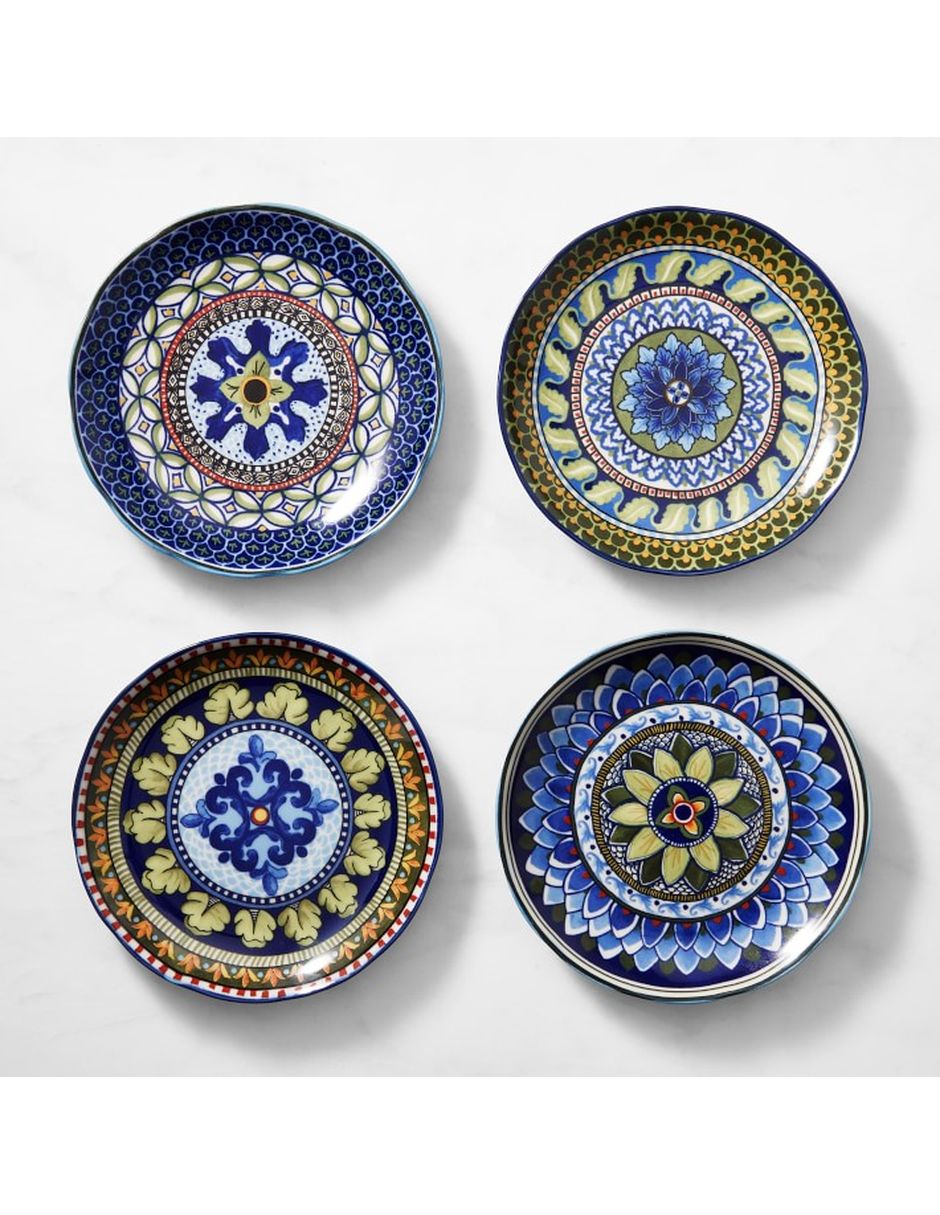 Set platos botana Sicily de cerámica 4 piezas
