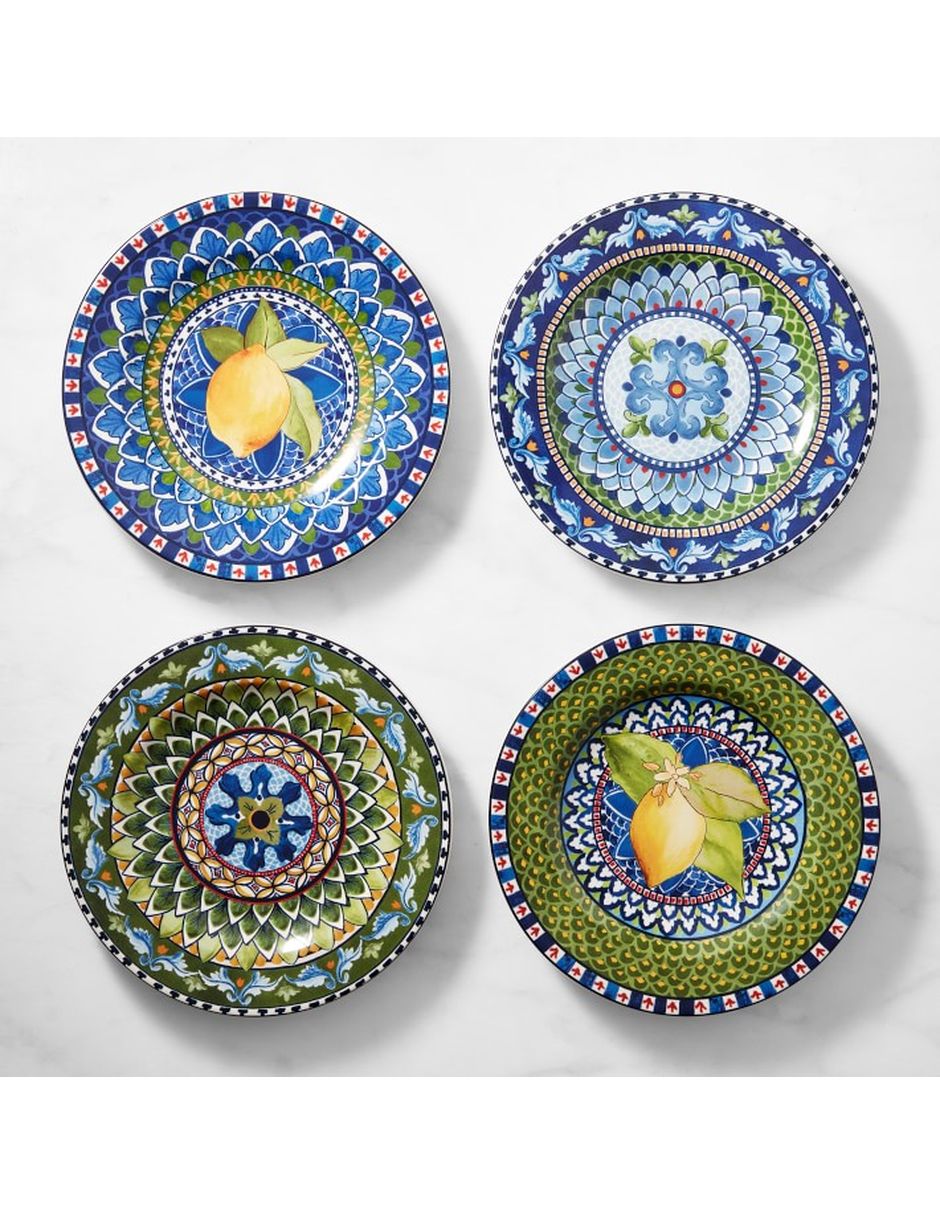 Set platos ensalada Sicily de gres 4 piezas