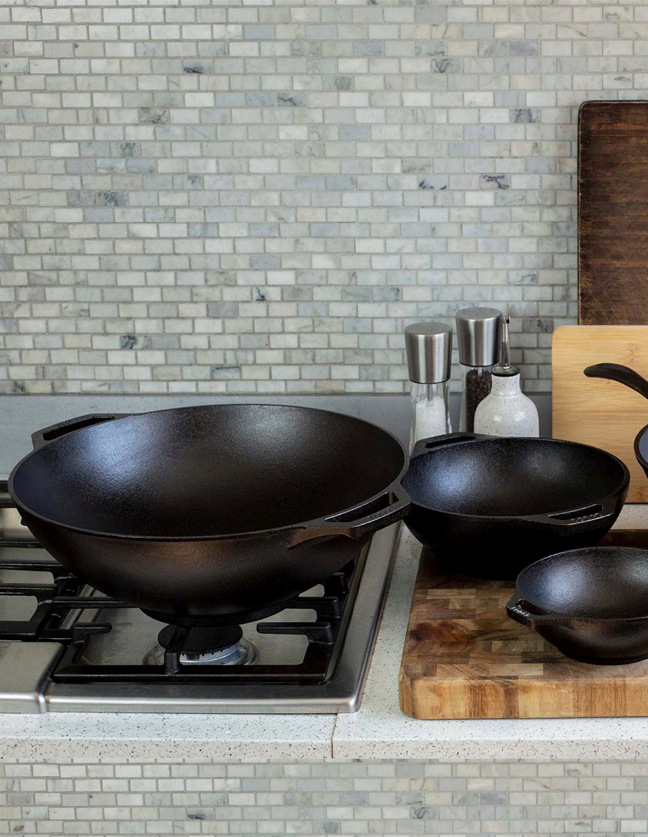 Sartén Wok de hierro fundido