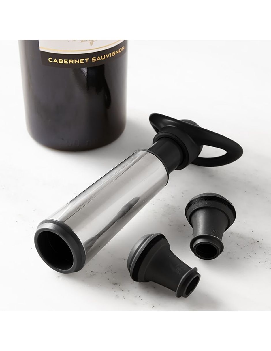 Sacacorchos con forma de T Wine pump and stoppers de acero inoxidable