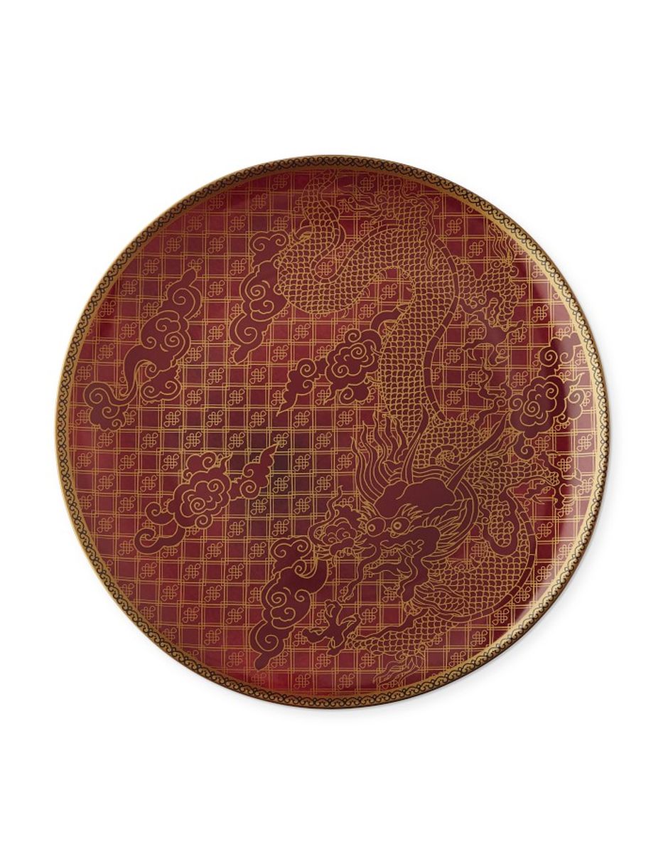 Set platos trinche Lunar New Year de porcelana 4 piezas
