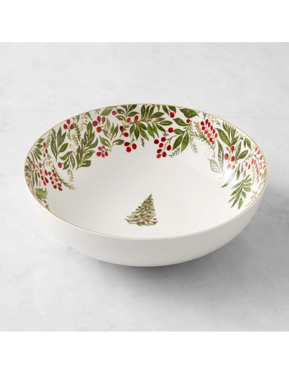 Ensaladera Noel de porcelana