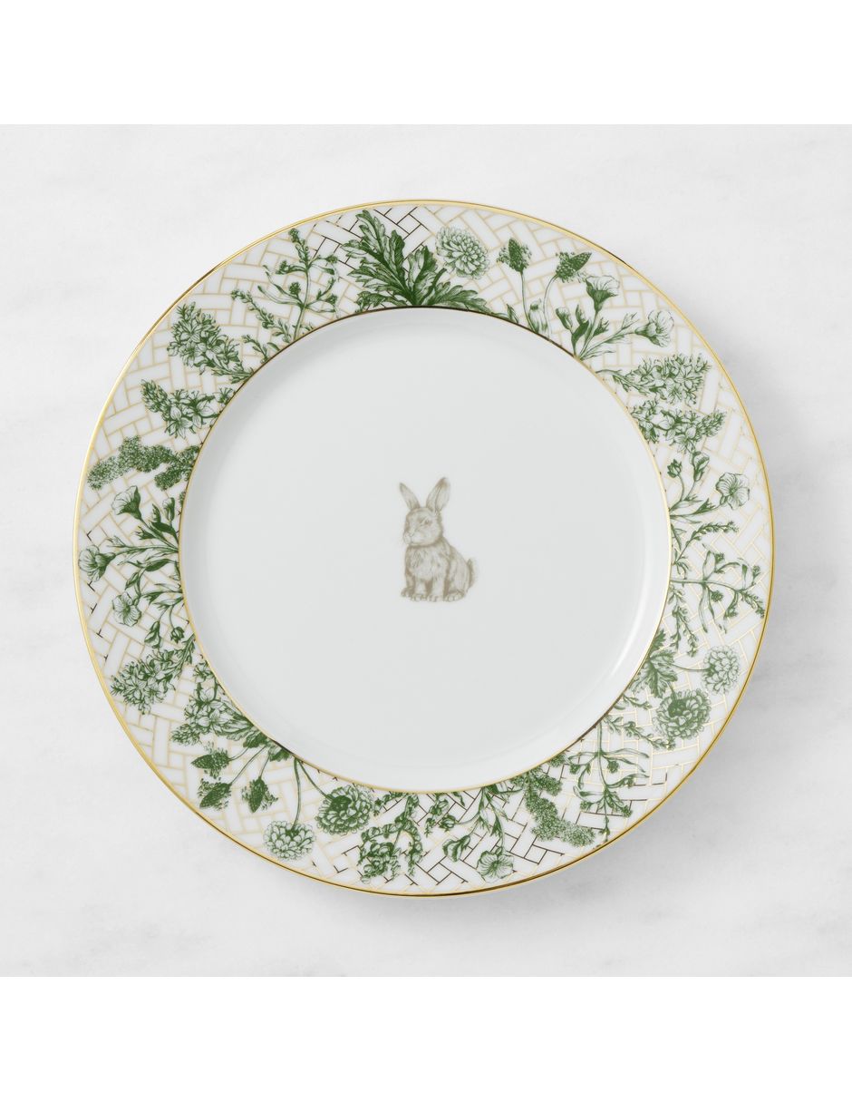 Set platos trinche Garden Lattice de porcelana 4 piezas