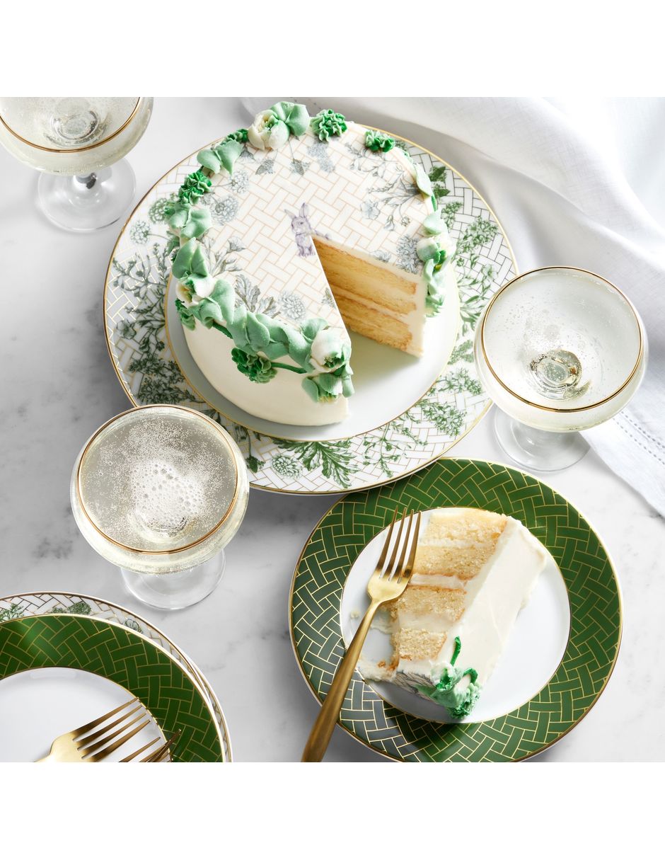 Set platos trinche Garden Lattice de porcelana 4 piezas 2