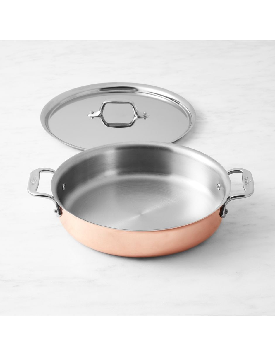 Sartén con tapa All-Clad de cobre