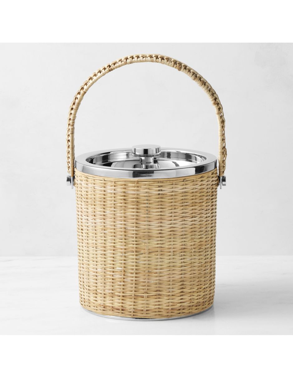 Hielera Woven Ice Bucket de acero inoxidable