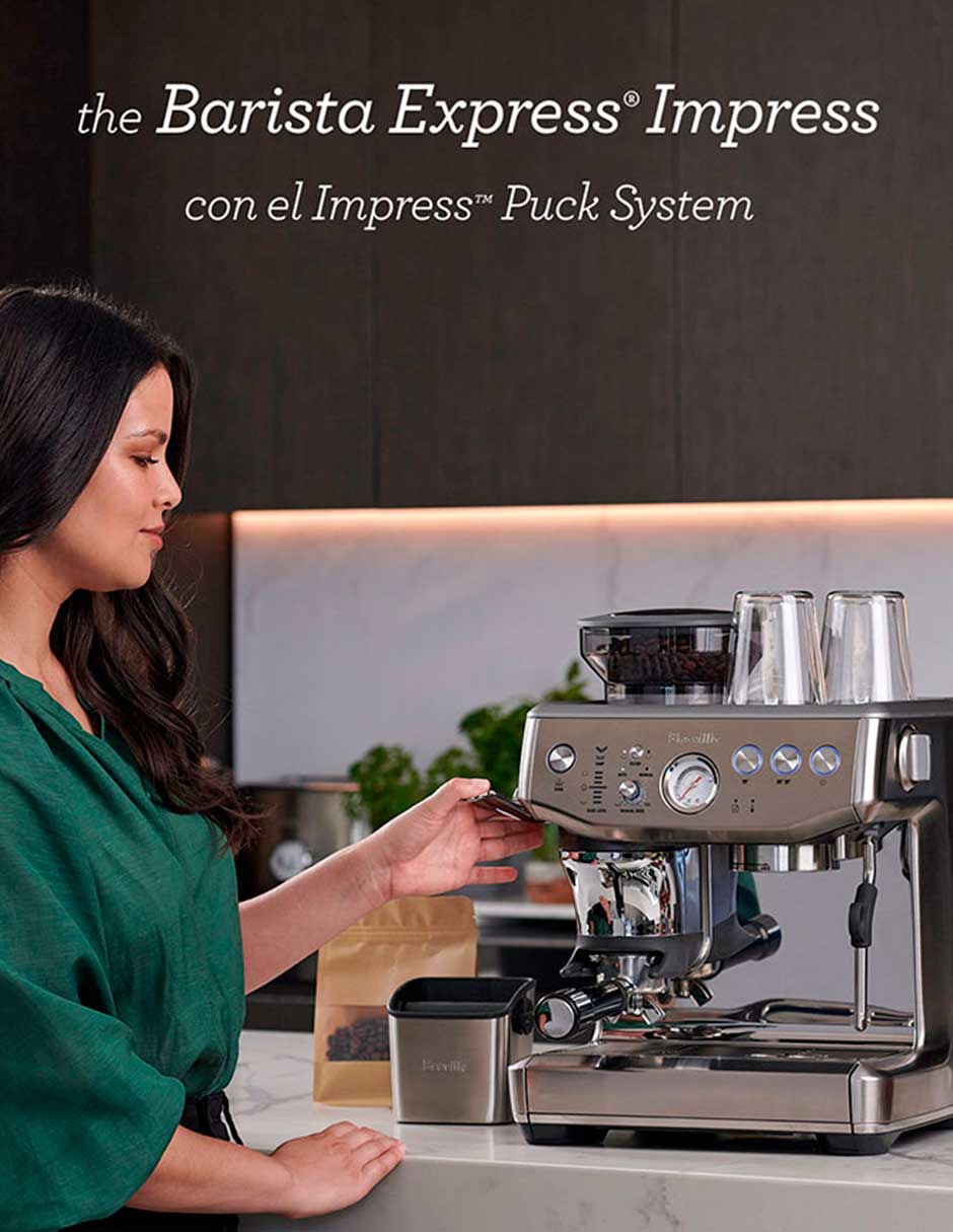 Cafetera espresso Breville the barista series bes876bss1bus1
