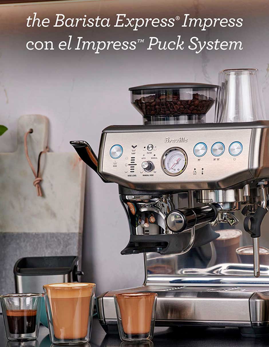 Cafetera espresso Breville the barista series bes876bss1bus1