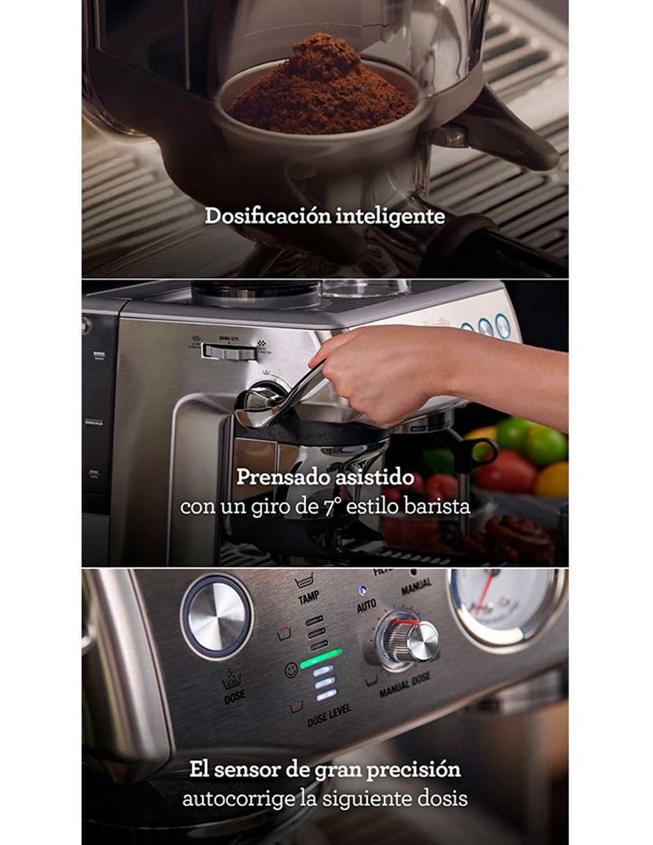 Cafetera espresso Breville the barista series bes876bss1bus1