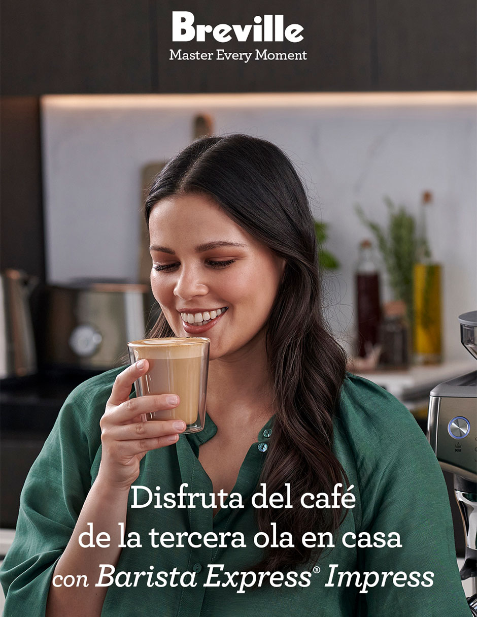 Cafetera espresso Breville the barista series bes876bss1bus1