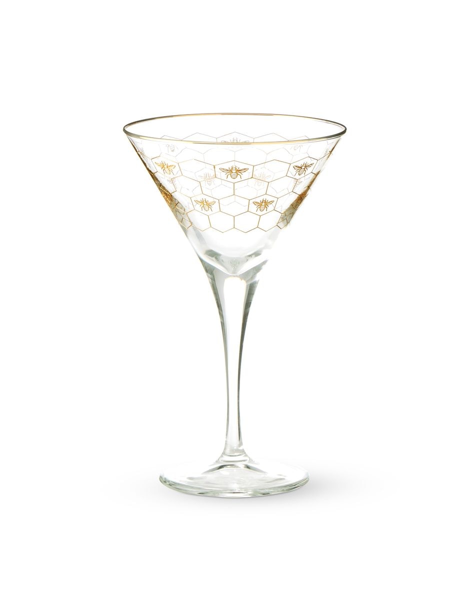 Copa para martini Honeycomb de vidrio