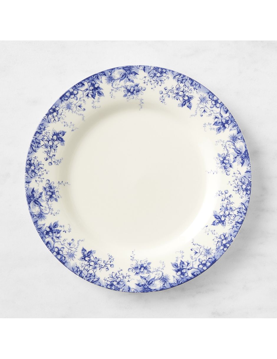 Set platos trinche English Floral de gres 4 piezas
