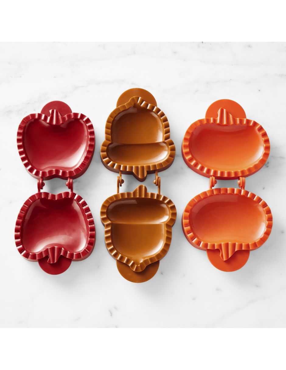 Set moldes para pay plástico calabaza 4