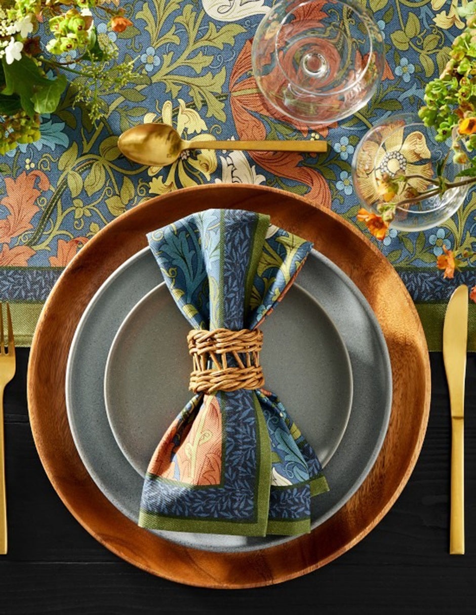 Set servilleta Morris & Co de algodón 4 piezas