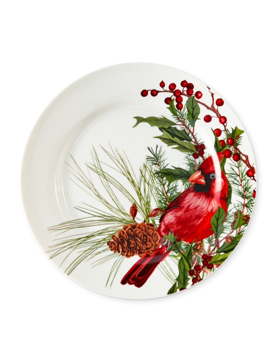 Plato ensalada Woodland Berry Cardinal de porcelana