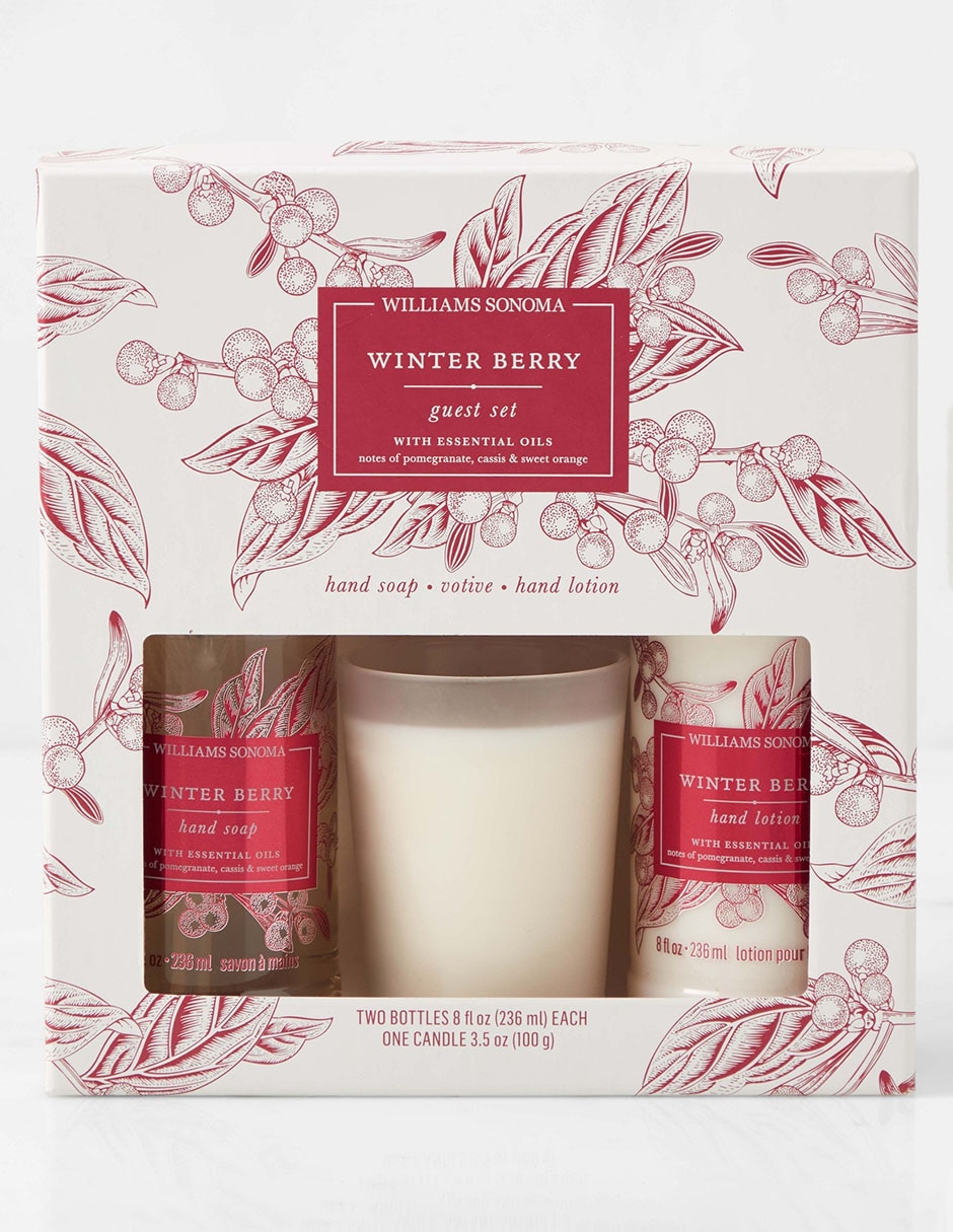 Set de baño para humectar Winter Berry 3 piezas 2