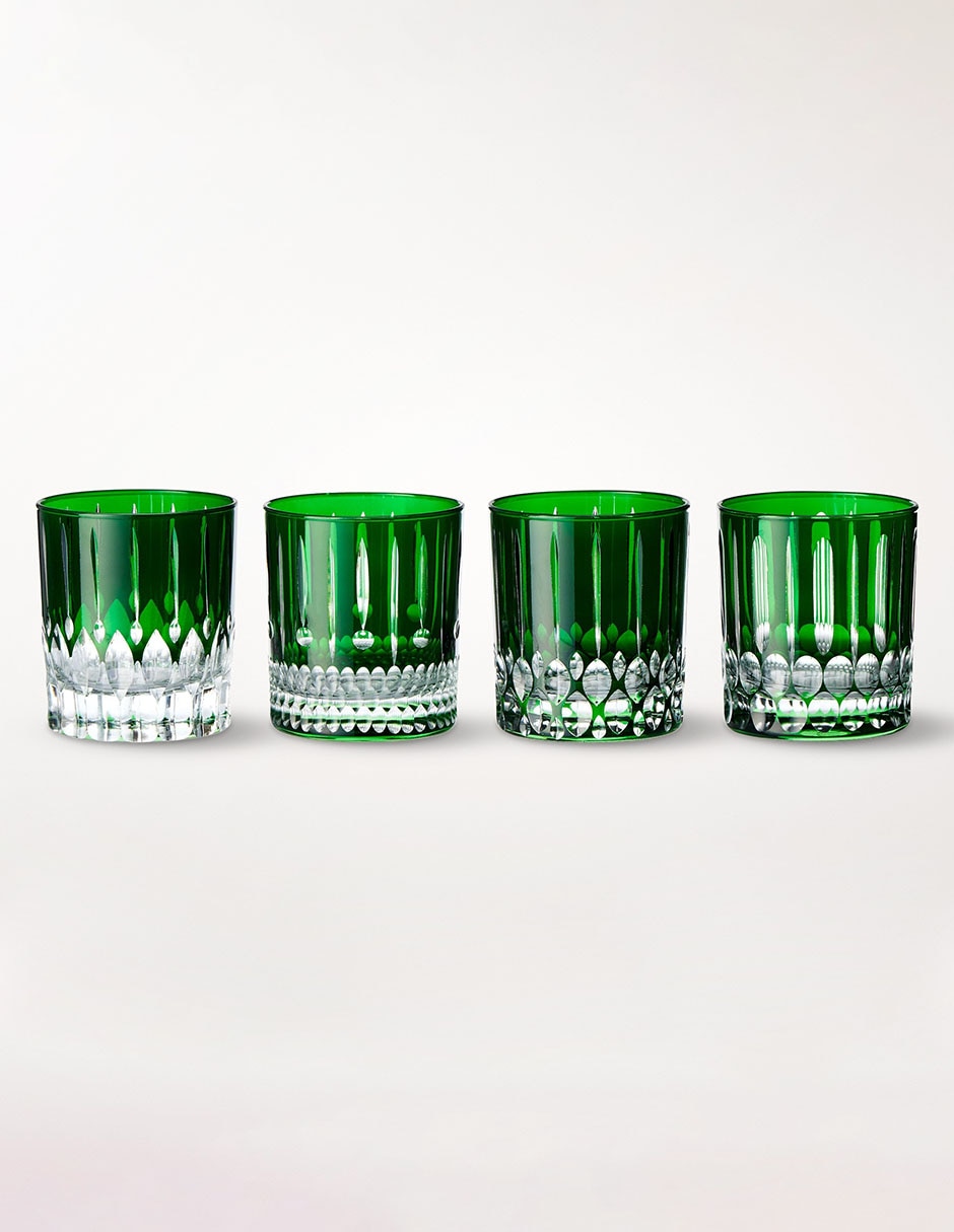 Set de vasos doble old fashion Wilshire de vidrio con 4 piezas
