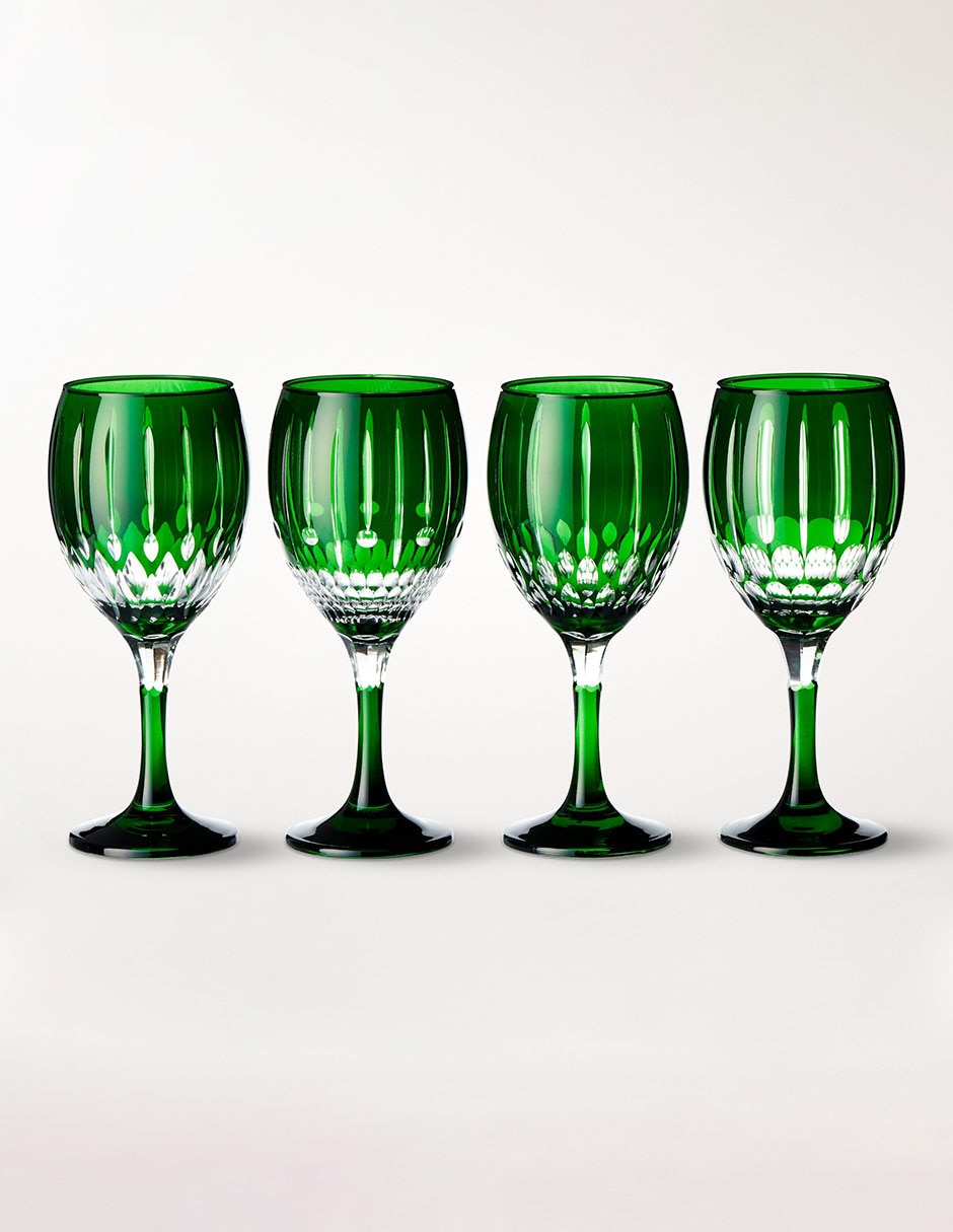 Set de copas para vino Wilshire de vidrio 4 piezas
