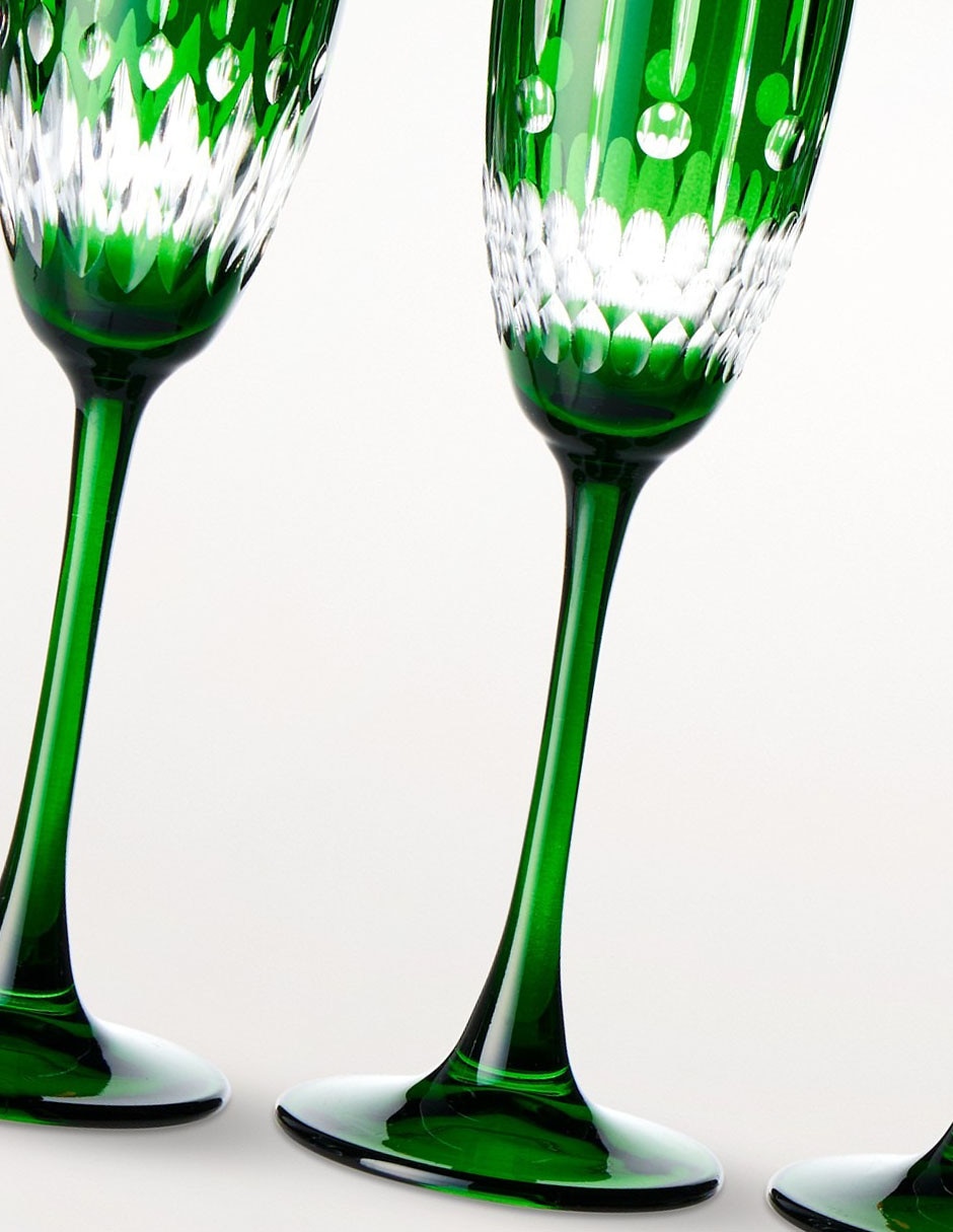 Set de copas flauta Wilshire de vidrio 4 piezas 2