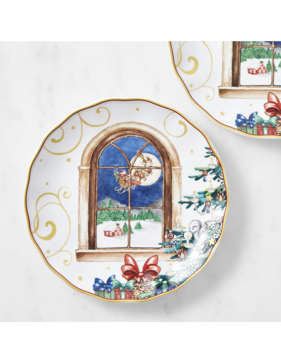 Plato ensalada 'Twas The Night Before Christmas de porcelana