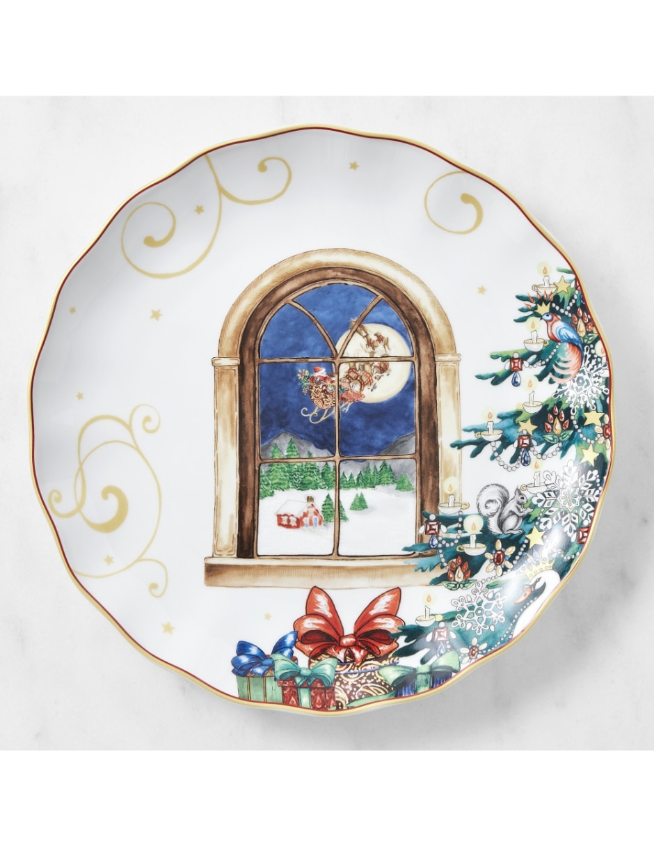Plato trinche 'Twas The Night Before Christmas de porcelana
