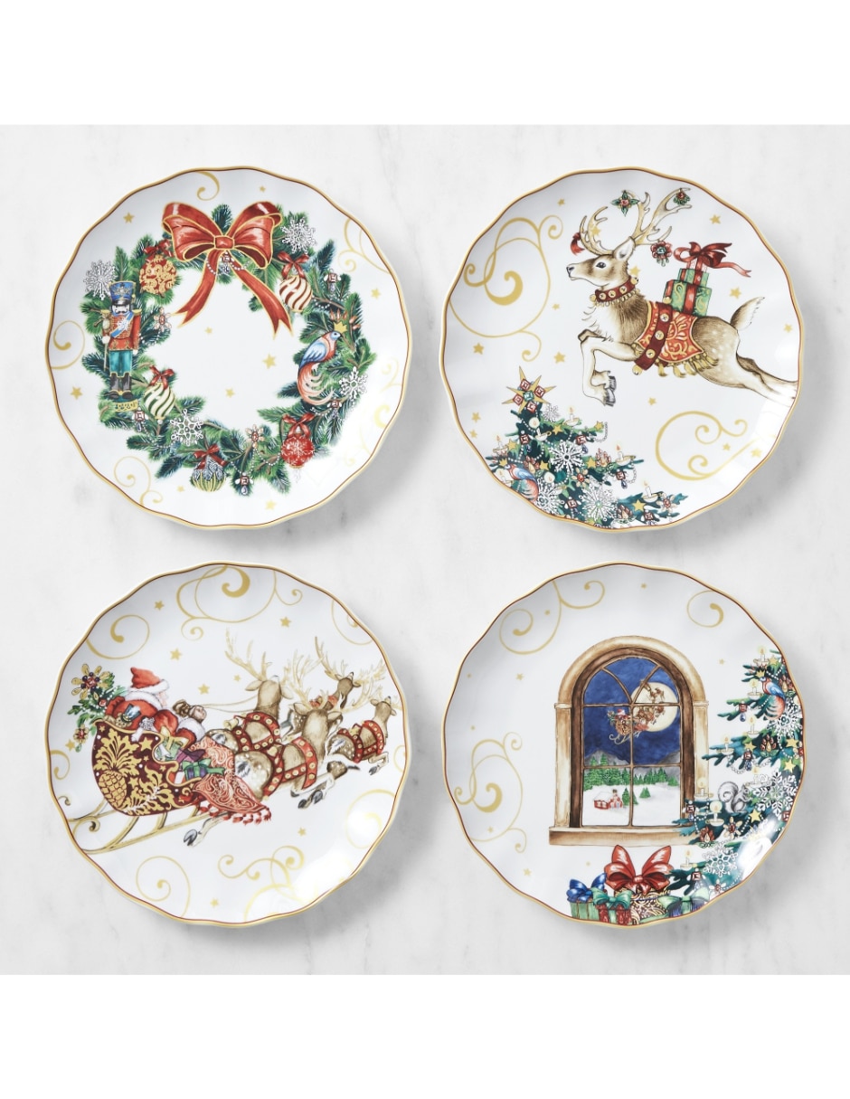 Plato trinche 'Twas The Night Before Christmas de porcelana 2