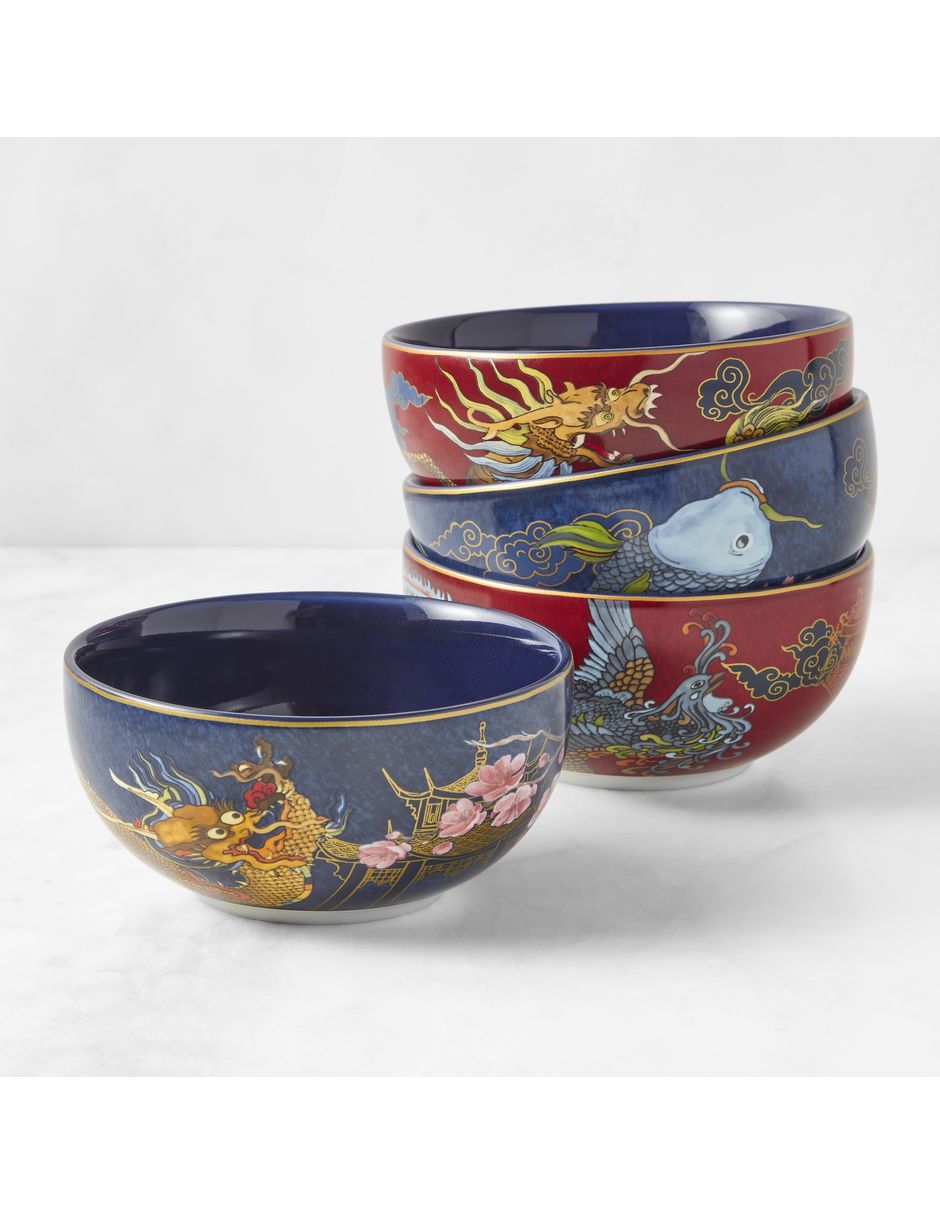 Set bowl Lunar New Year 4 piezas de porcelana 1