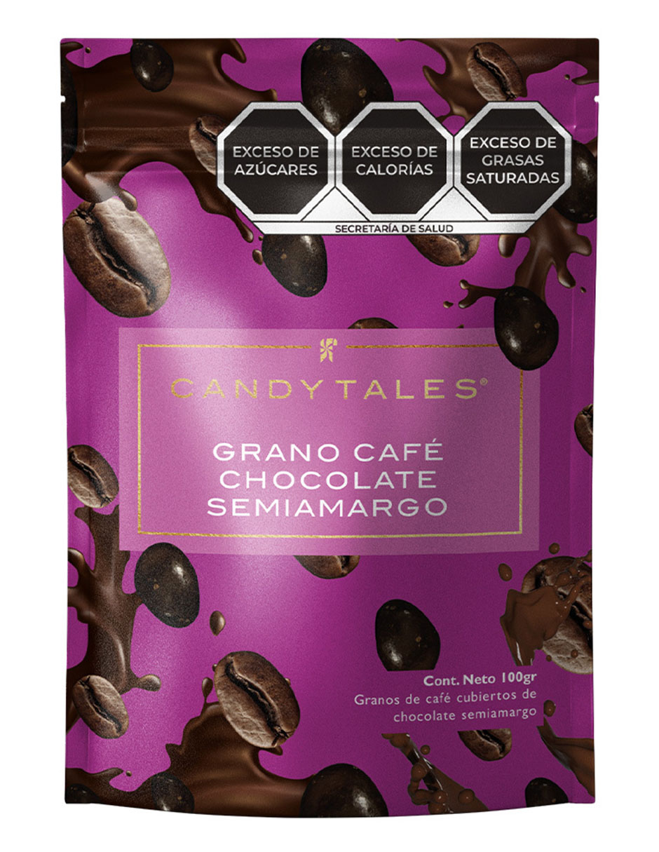 Grano café con chocolate semiamargo 100 g