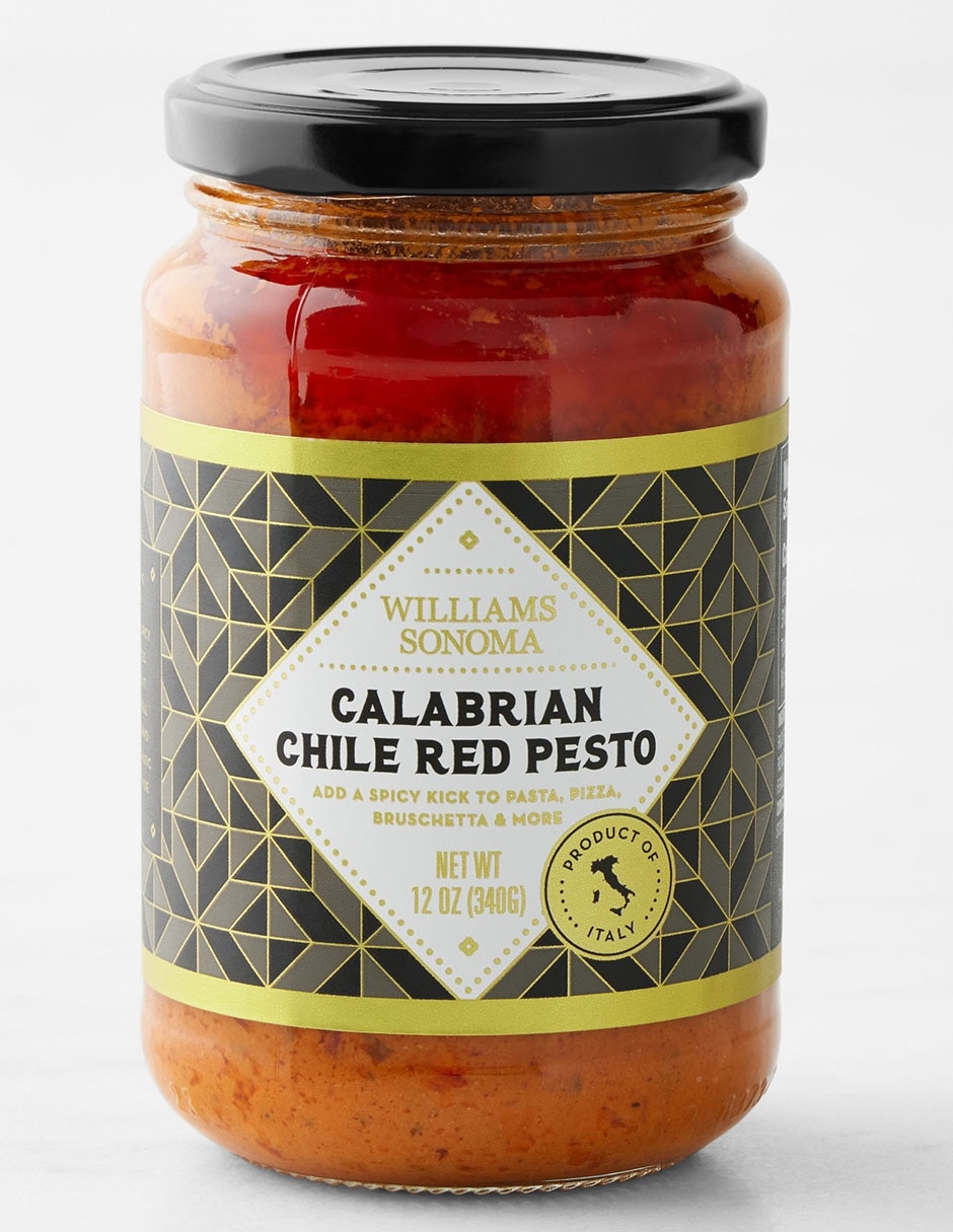 Salsa pasta sabor pesto rojo Calabrian Chile Red