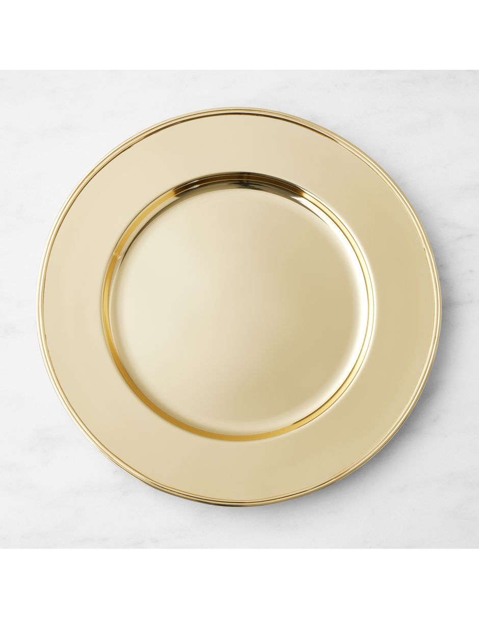 Plato base Presidio Gold de acero inoxidable