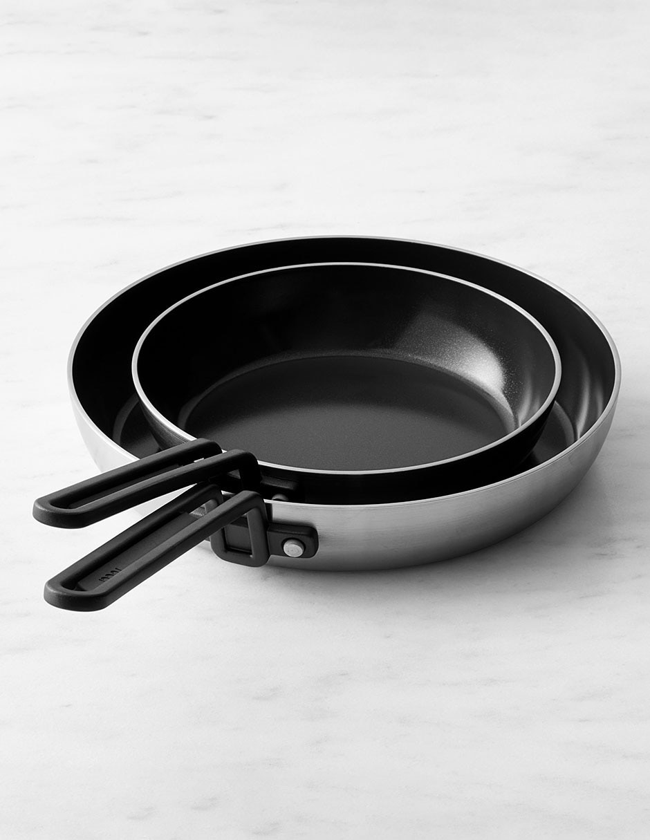 Set de sartenes Stanley Tucci de acero inoxidable 2 piezas