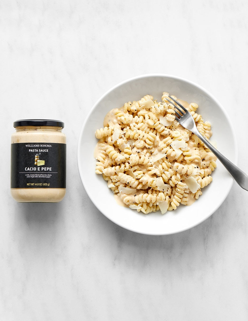 Salsa pasta sabor pimienta Cacio e Pepe