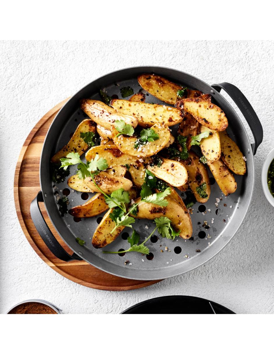 Sartén Skillet de acero inoxidable 2 piezas 2