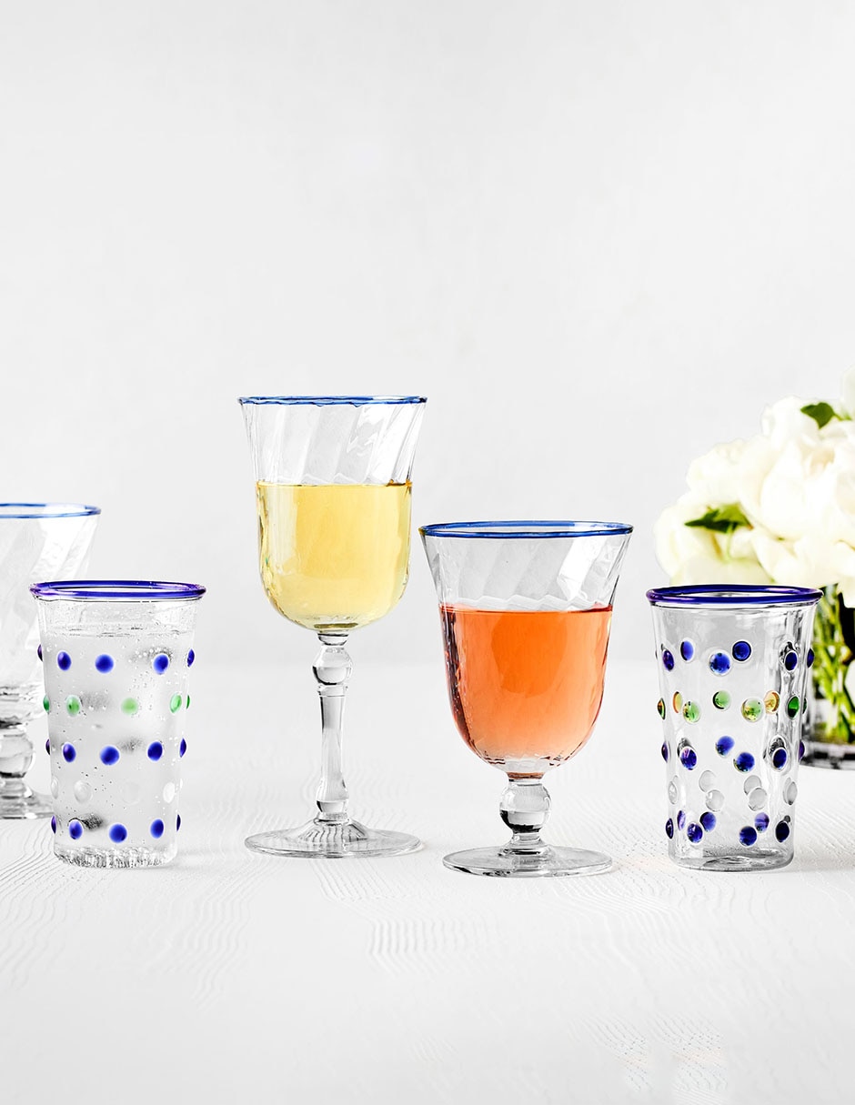 Set de copas para vino Aerin de vidrio 4 piezas 2