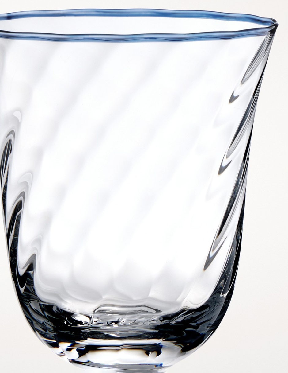 Set de copas para agua Aerin Swirl de vidrio 4 piezas 1