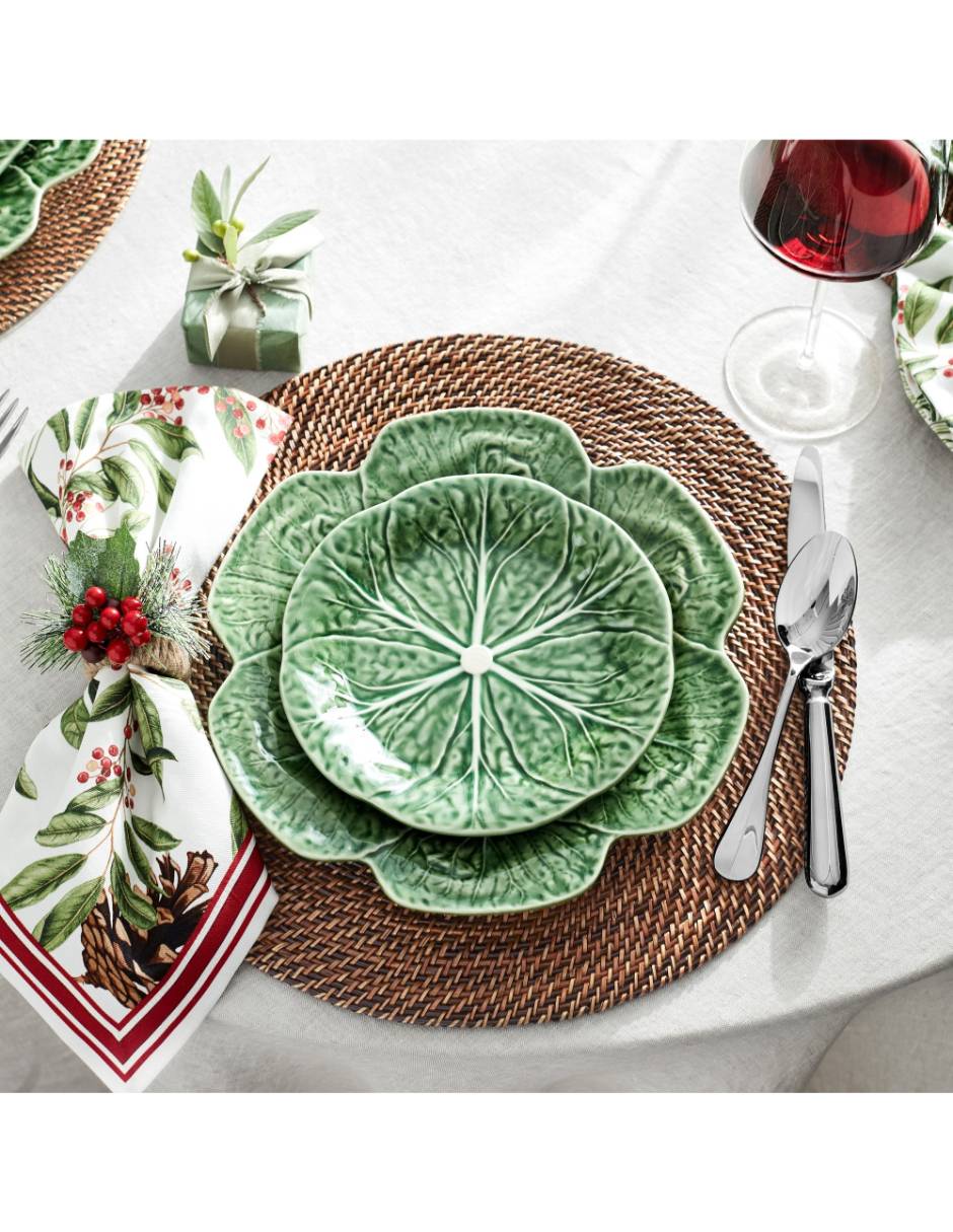 Set platos ensalada Cabbage de gres 4 piezas