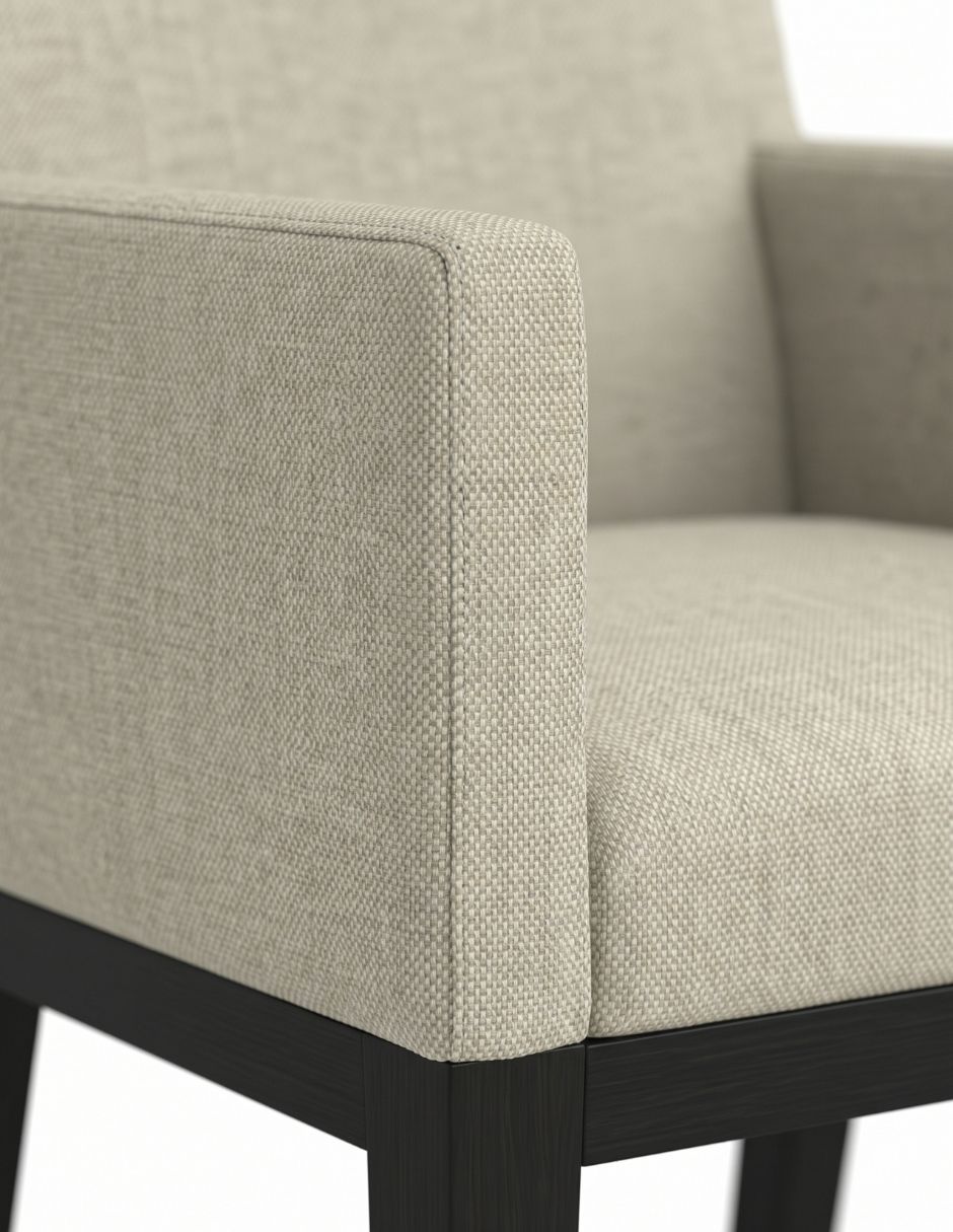 Silla Wilson Upholstered de madera 2
