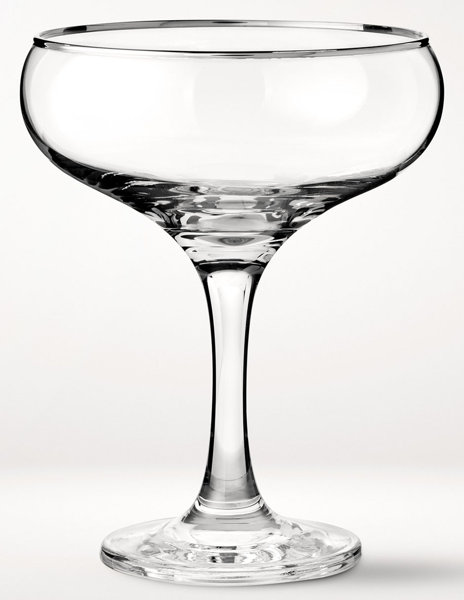 Copa para cóctel Silver Rim de vidrio