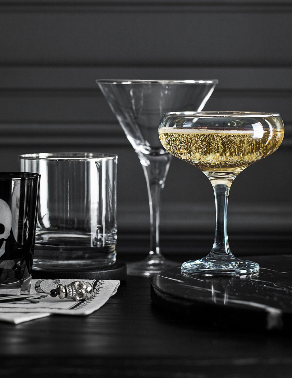Copa para cóctel Silver Rim de vidrio