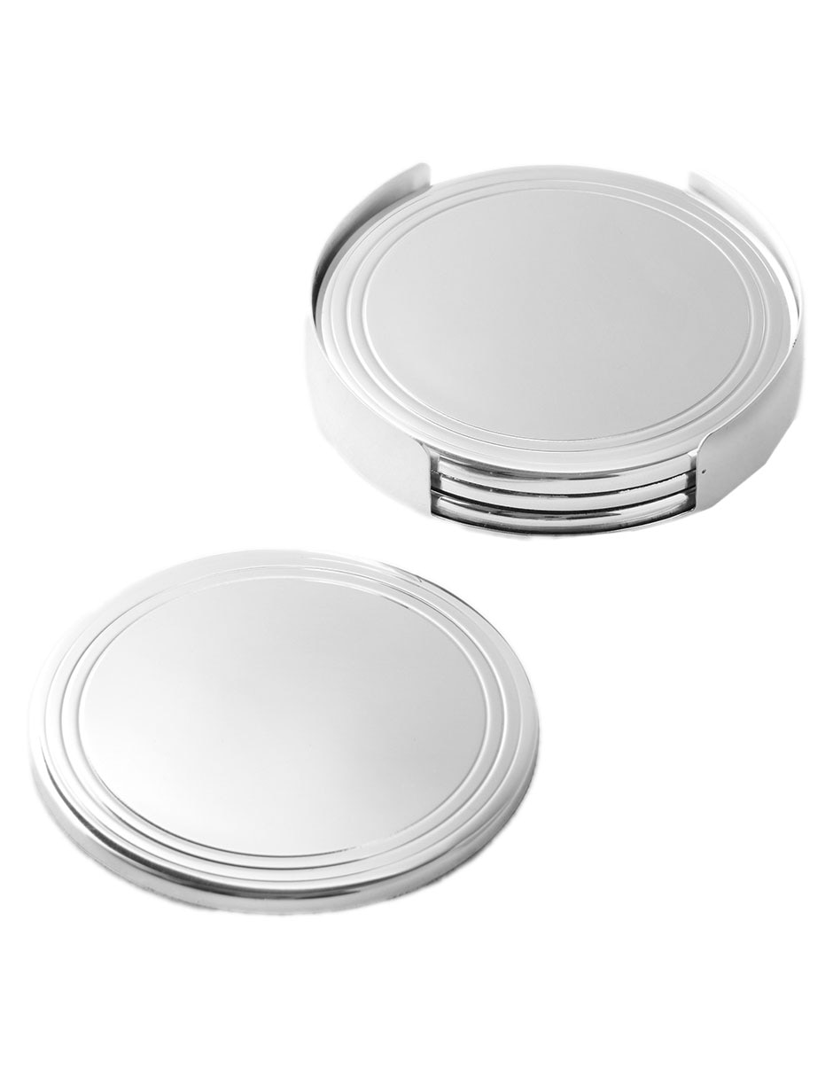 Set de portavasos Heirloomde acero inoxidable 4 piezas