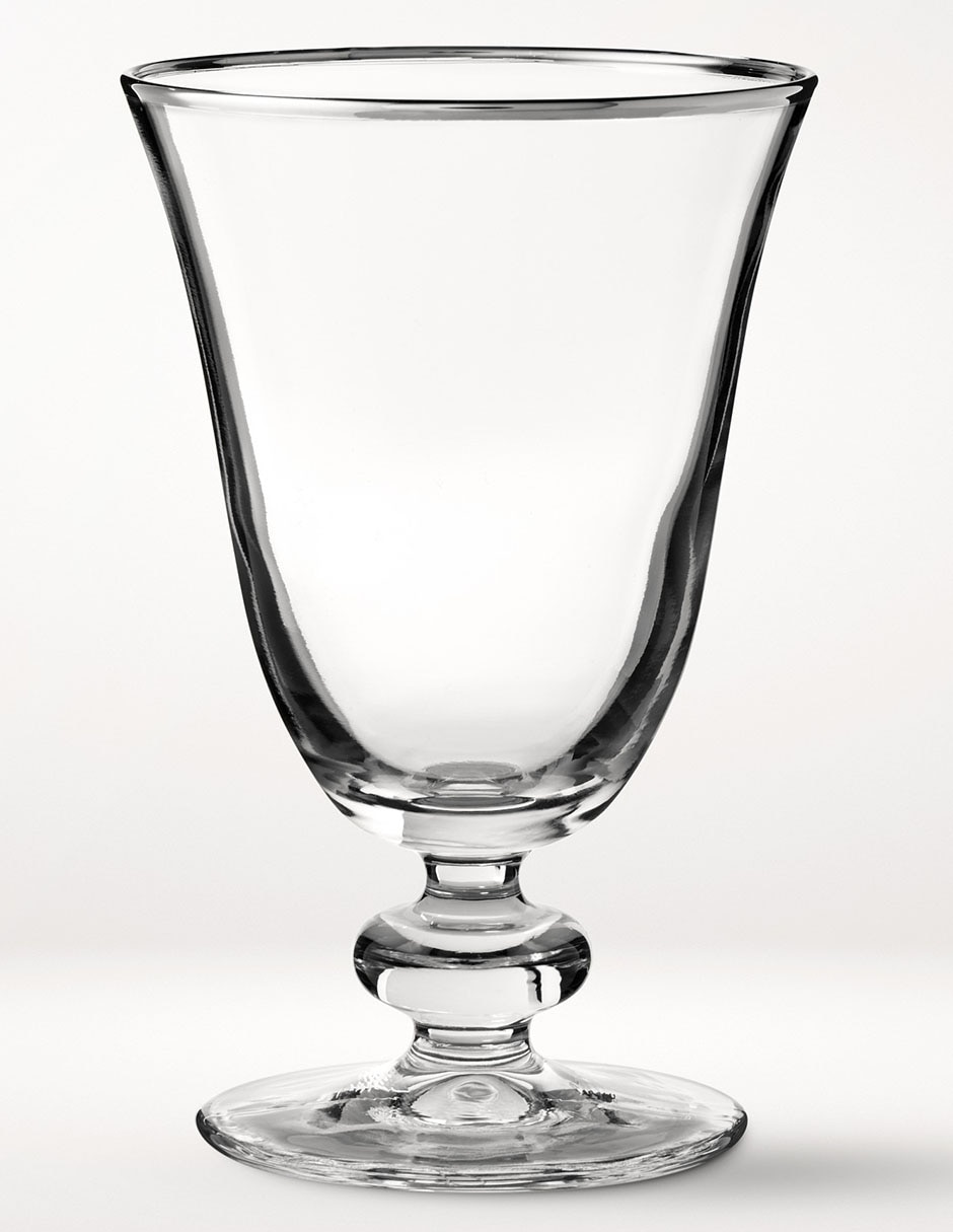 Copa para agua Silver Rim de vidrio