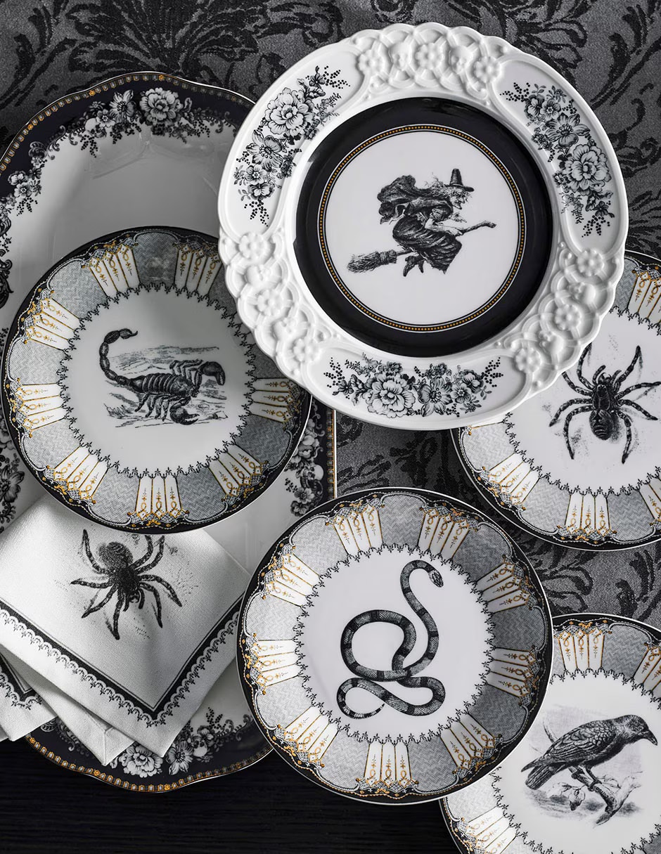 Set platos Spooky Soirée de gres 4 piezas 4