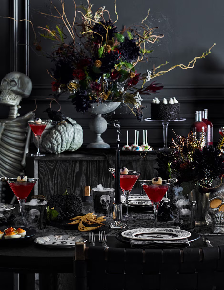 Set platos Spooky Soirée de gres 4 piezas 3