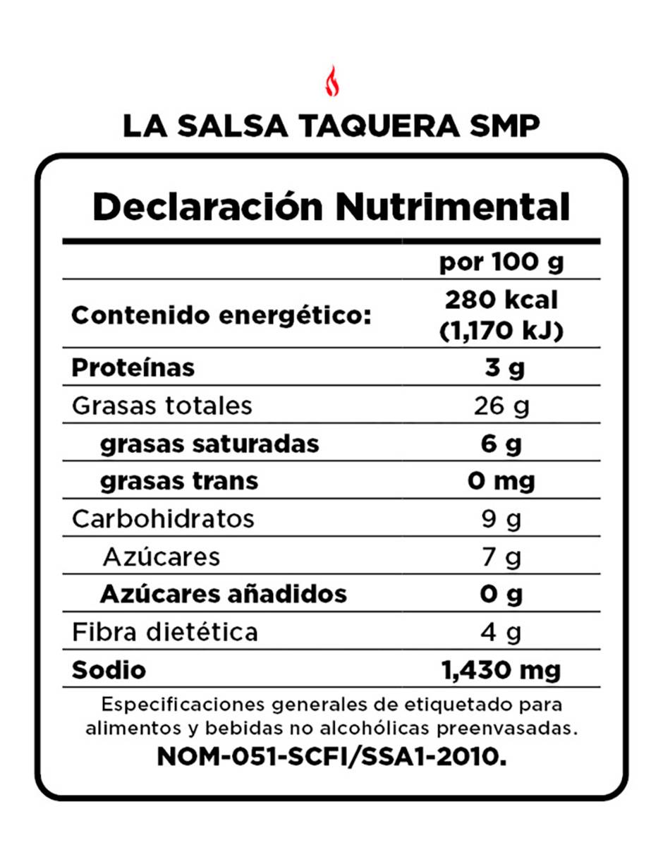 Salsa sabor mantequilla, paprika y serrano