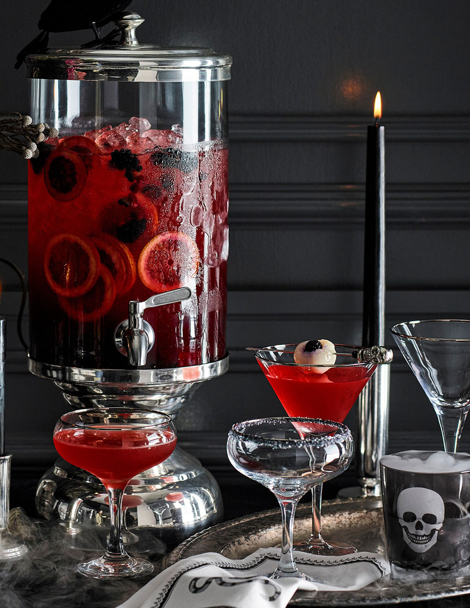 Set vaso Doble Pack Skull de cristal con 4 piezas