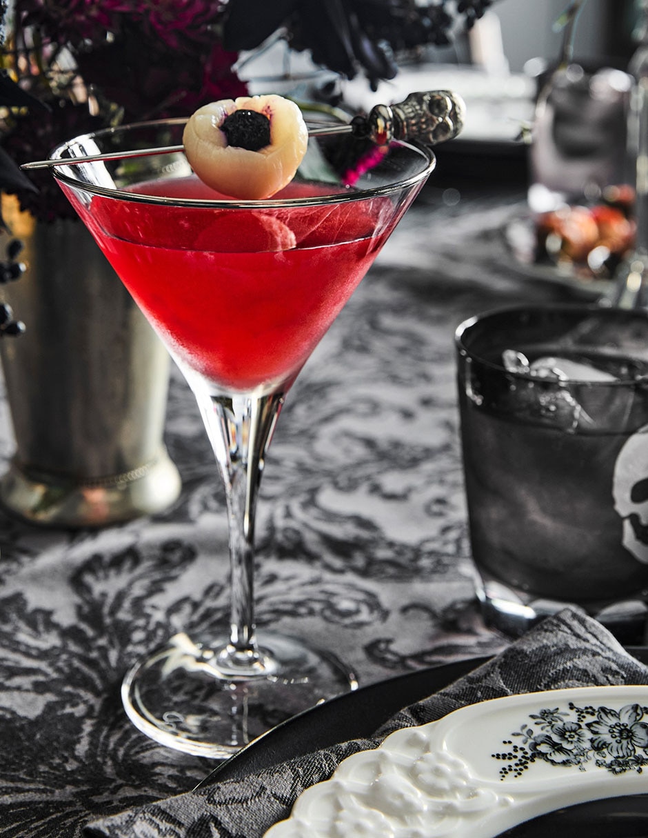 Set vaso Doble Pack Skull de cristal con 4 piezas