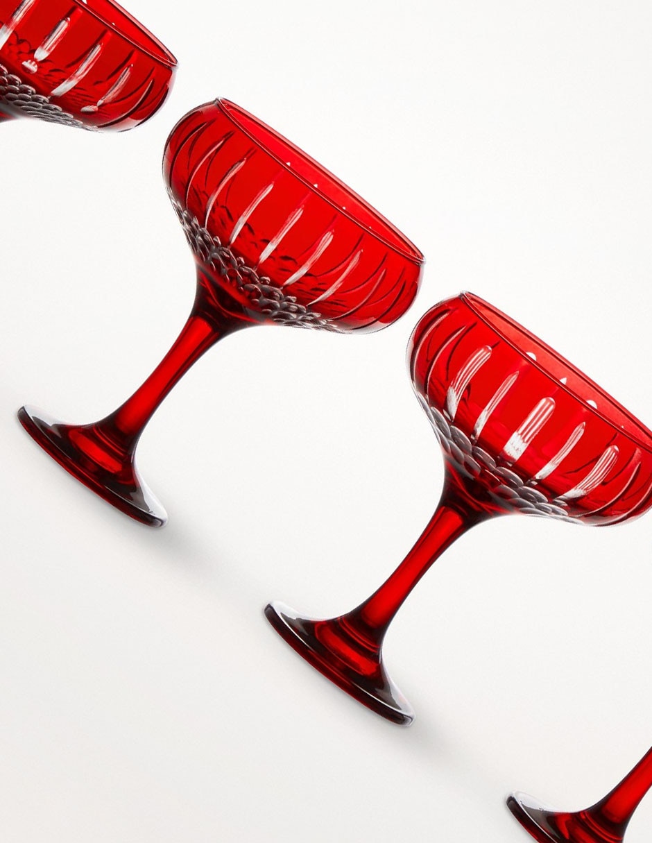 Set de copas para cóctel Wilshire de vidrio 2