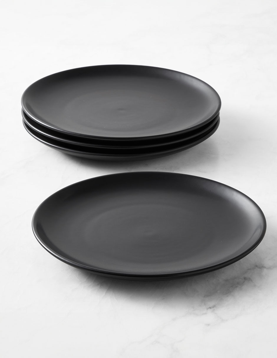 Set platos trinche ok de cerámica 4 piezas