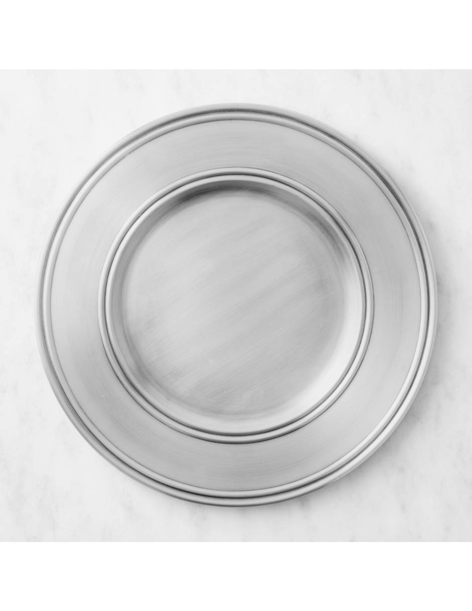 Set plato base de acero inoxidable Set plato base de acero inoxidable