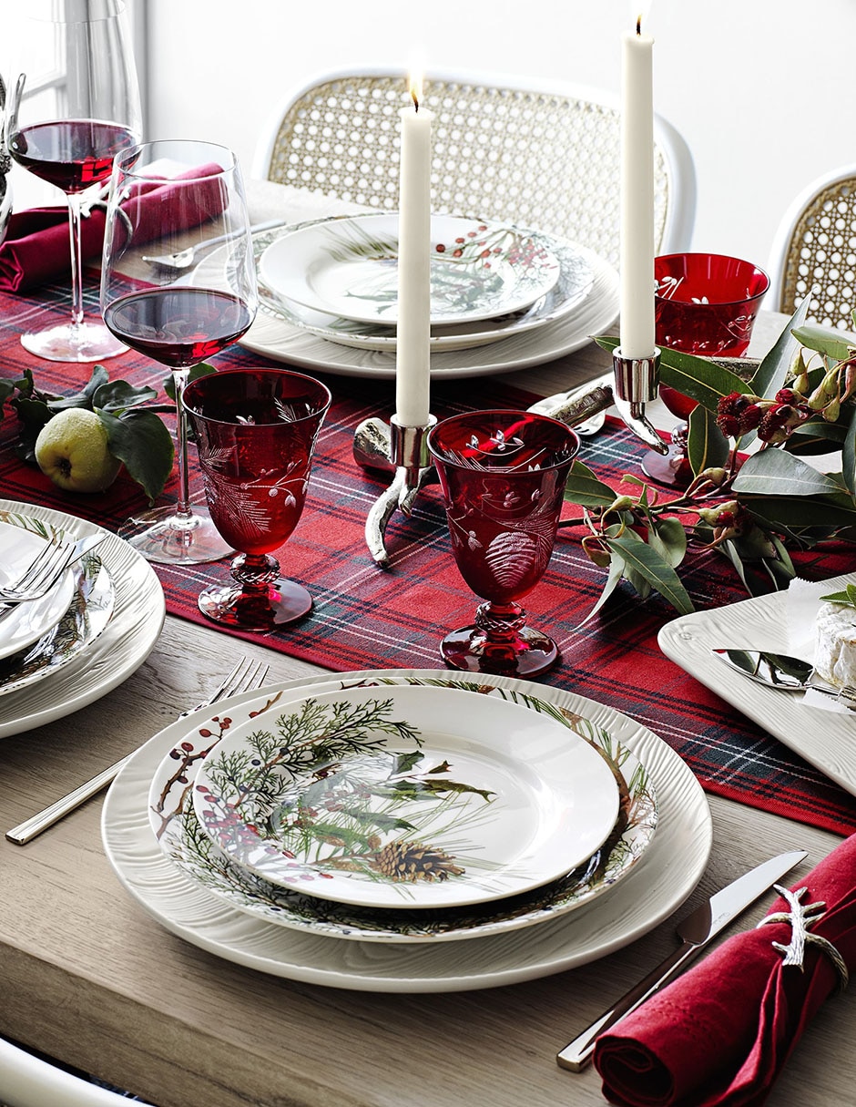 Plato trinche Woodland Berry de porcelana 2